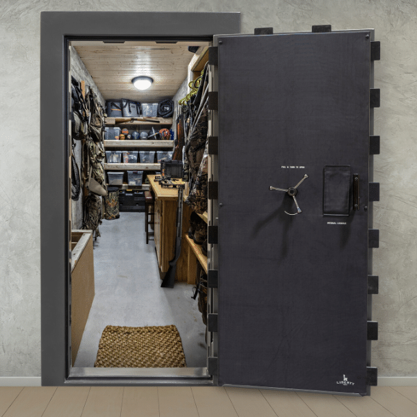 Vault door and vault room