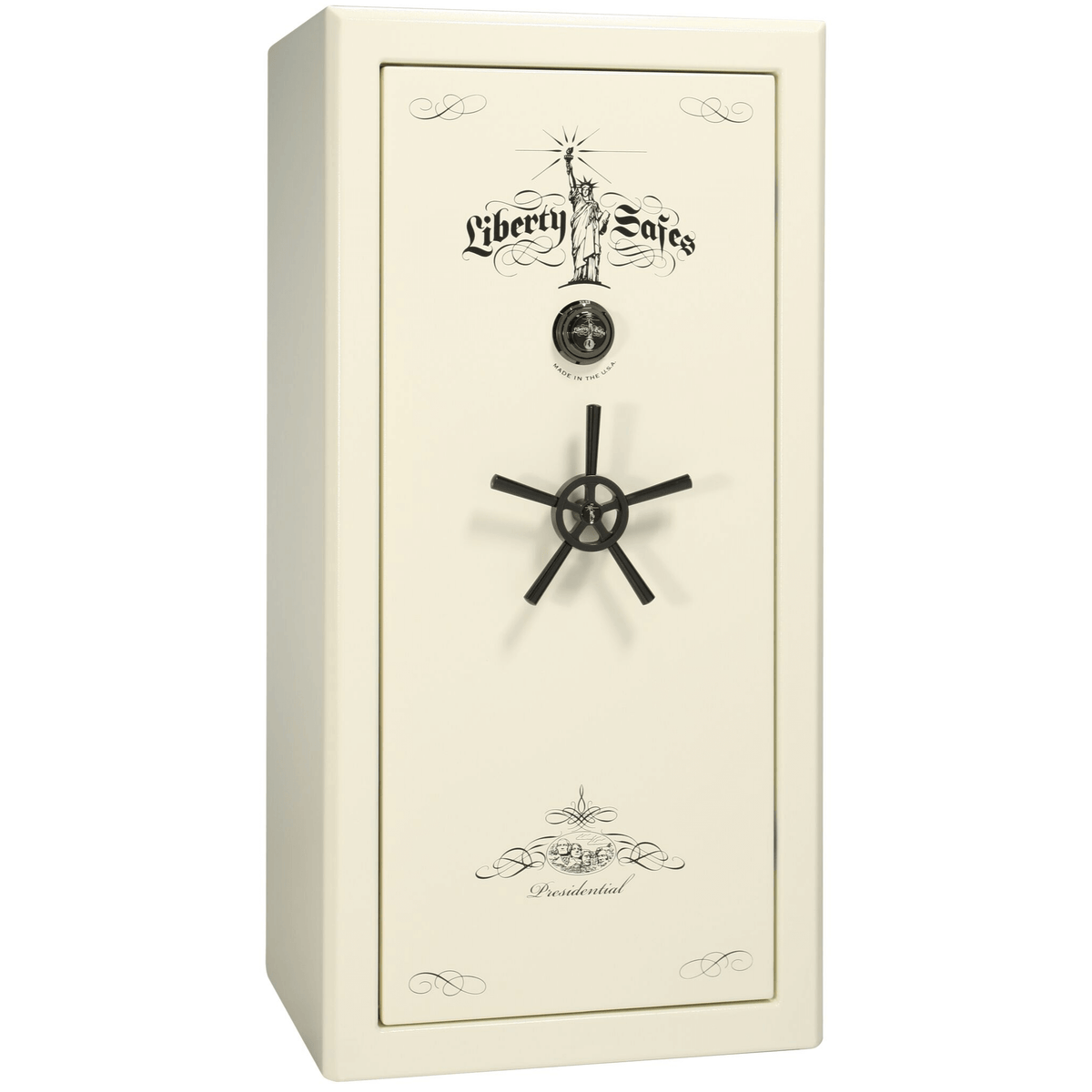 Presidential Series | Level 8 Security | 2.5 Hours Fire Protection | 25 | Dimensions: Dimensions: 60.5&quot;(H) x 30.25&quot;(W) x 24.75&quot;(D*) | White Marble | Mechanical Lock