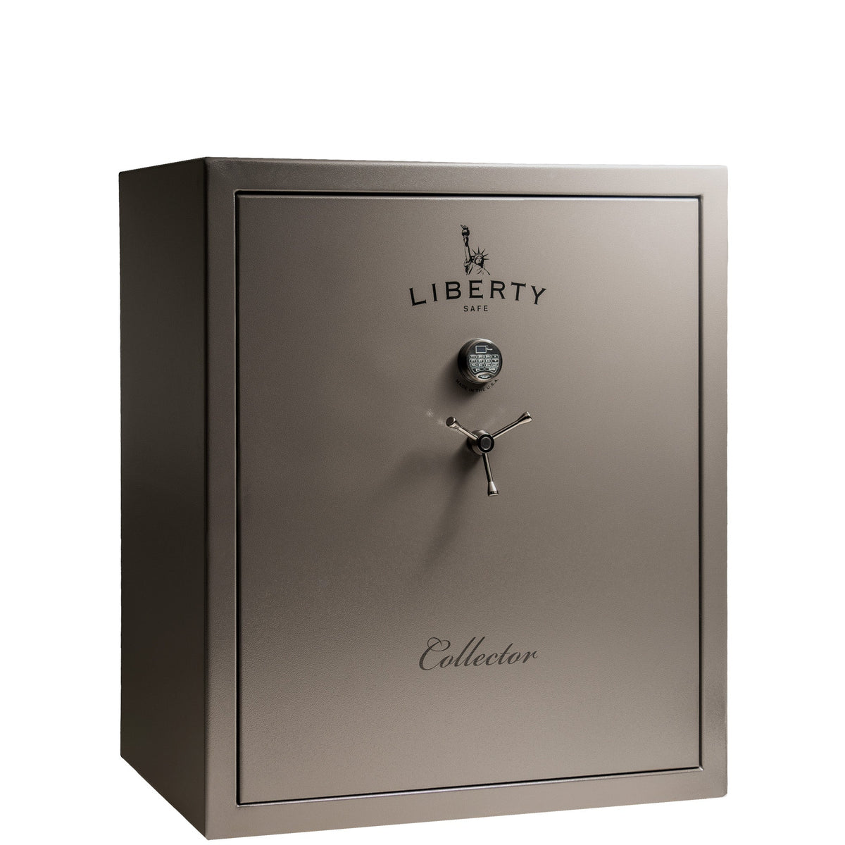 Collector | Level 5 Security | 110 Minute Fire Protection | Dimensions: 60.5&quot;(H) x 54&quot;(W) x 27.5&quot;(D) | Gray Marble Electronic Lock - Closed Door